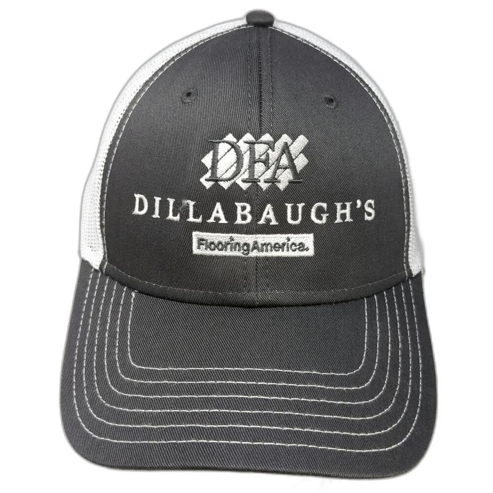 Otto Trucker Hat Gray White One Size DFA Dillabaugh's Flooring America Snapback